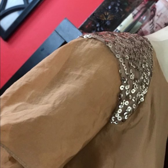 Dress the Population Alondra Tan High Low Dress - Picture 4 of 8